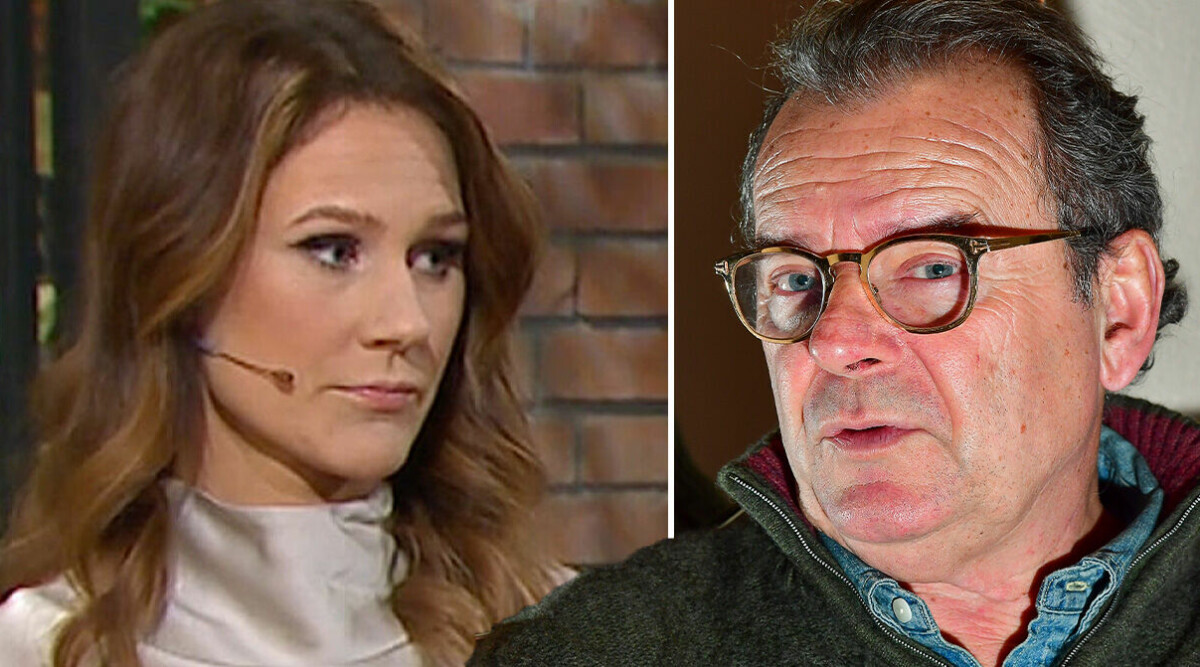 Steffo Törnquists oro för Maria Forsblom efter bilden från badet