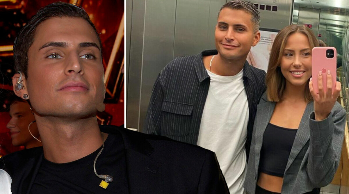 Samir Badran och Julia Sundquist visar upp nya lägenheten