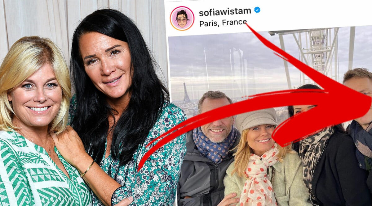 Sofia Wistams bild med maken, Pernilla Wahlgren och Christian Bauer skapar reaktioner