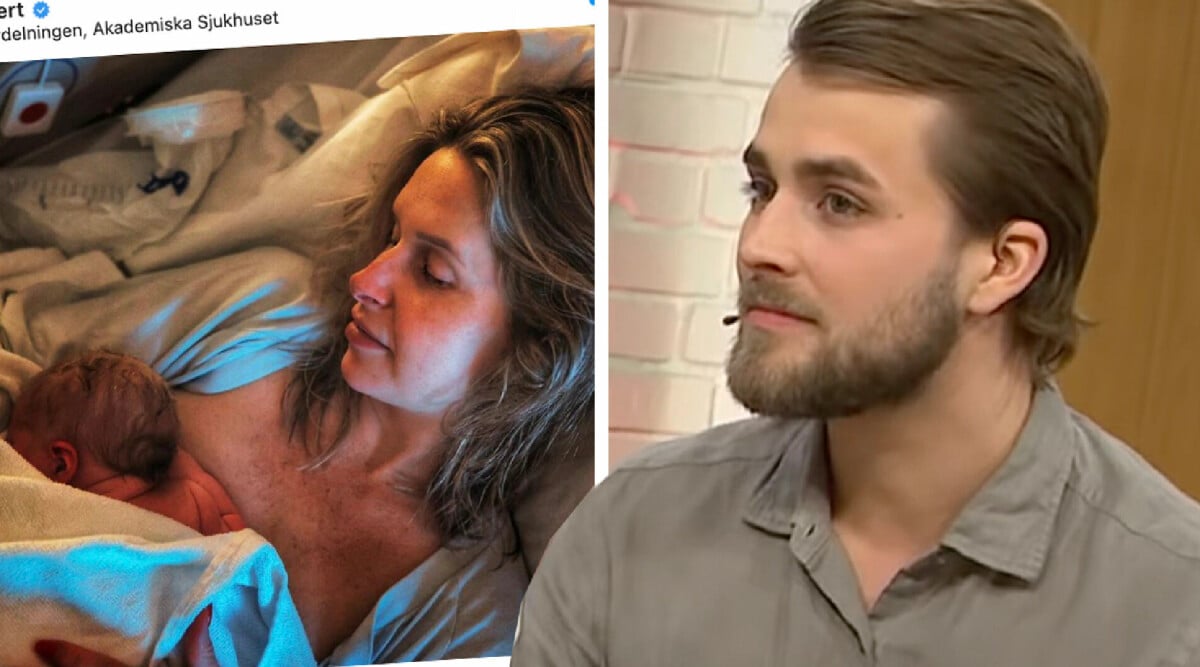 Joacim Rickling bryter tystnaden om tuffa förlossningen med Caroline Kejbert