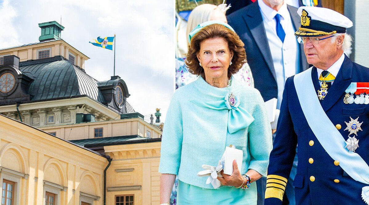 Obehöriga personer på Drottningholms slott där kungaparet befinner sig