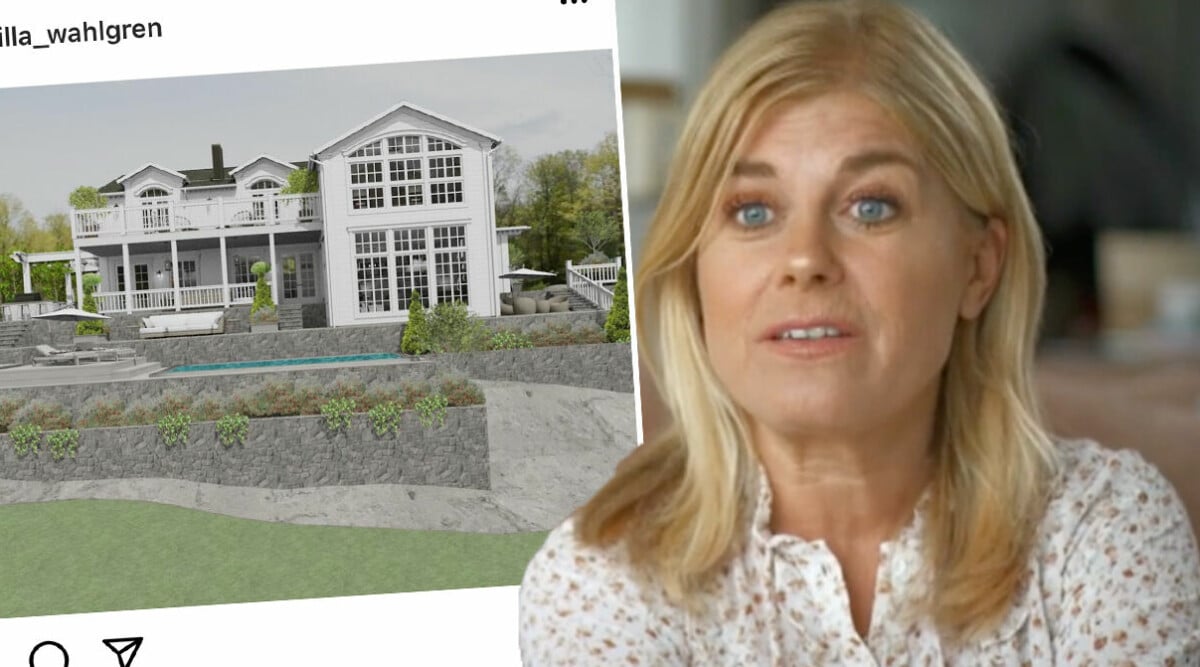 Första bilderna på Pernilla Wahlgrens lyxhus – se alla bilder här