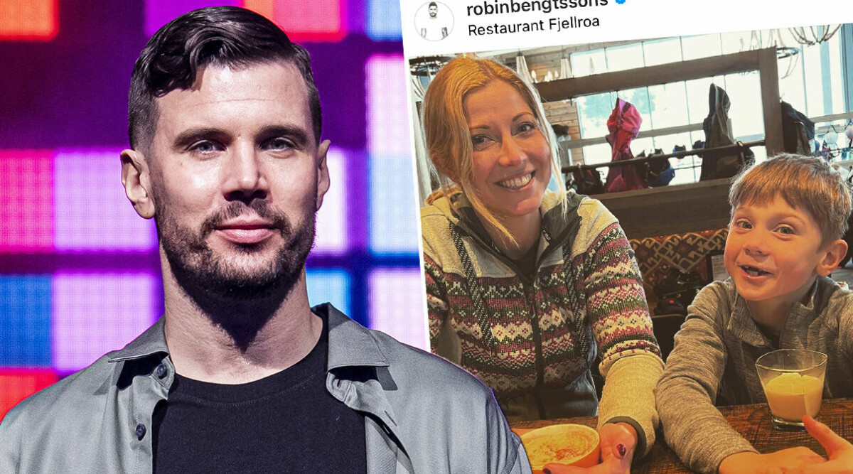 Robin Bengtssons privata bilder med Sigrid Bernson och sonen William