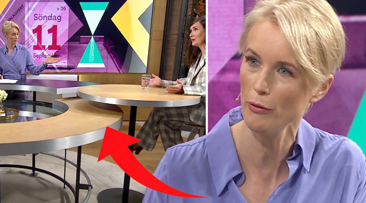 Hektiska stämningen i Nyhetsmorgon – mitt framför Jenny Strömstedt