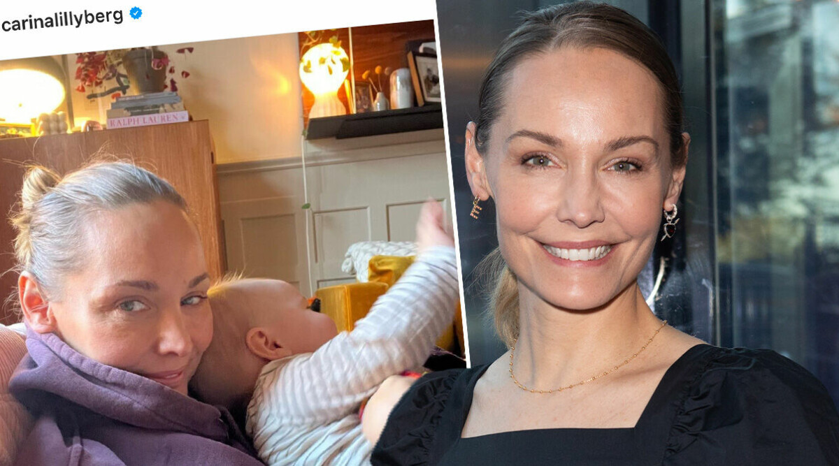 Carina Berg visar upp 1 åriga dottern Juno – så ser hon ut nu