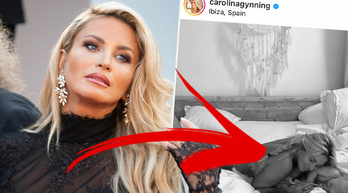 Följarna i chock efter Carolina Gynnings nakenbild med dottern