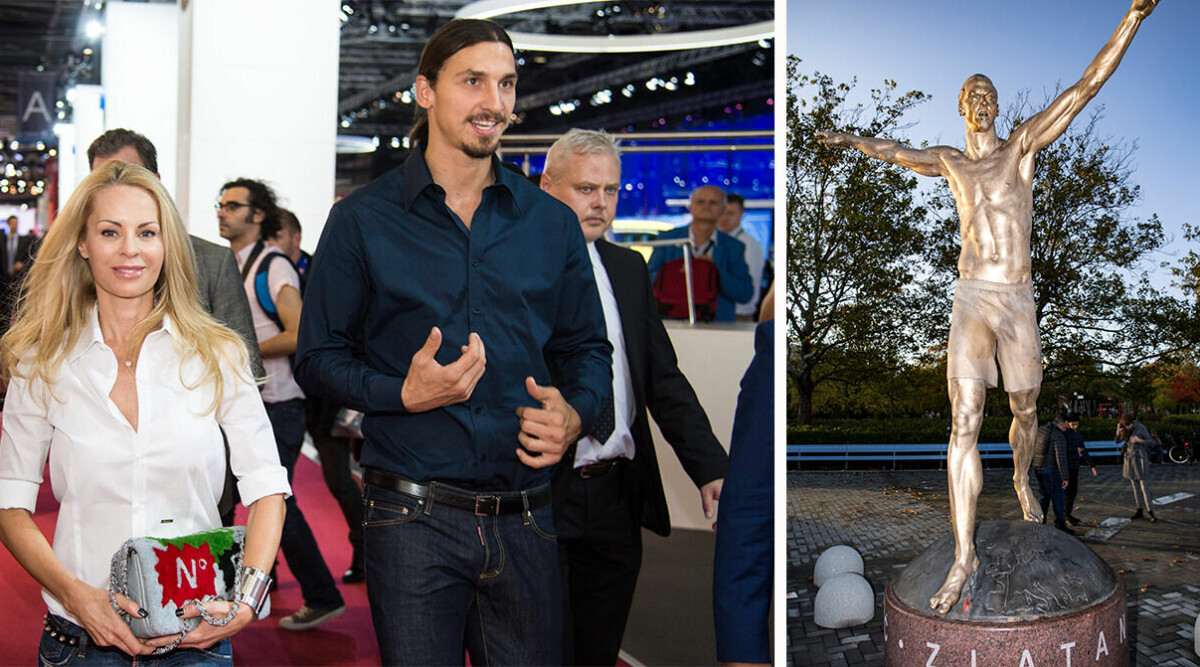 Zlatan-statyn repareras och ställs ut igen – skyddas med nytt larm