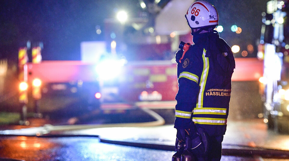 Brand i Nordens största pannkaksfabrik – brinner kraftigt utanför Laholm