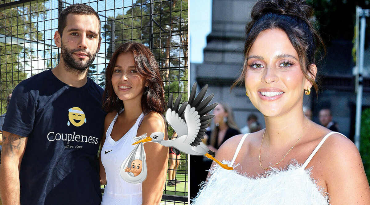 Nicole Falciani och Adem Berisha har fått barn – nu visar hon upp dottern