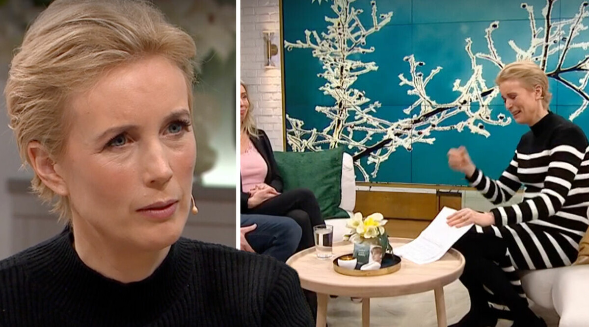 Jenny Strömstedt bryter ihop i Nyhetsmorgon efter känsliga intervjun