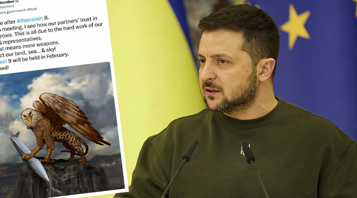 Zelenskyjs rådgivare: Jas Gripenplan från Sverige på väg till Ukraina