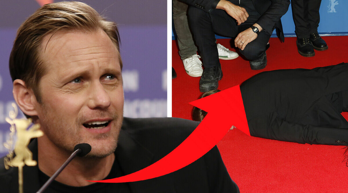 Chockbilden på Alexander Skarsgård – efter romansryktena