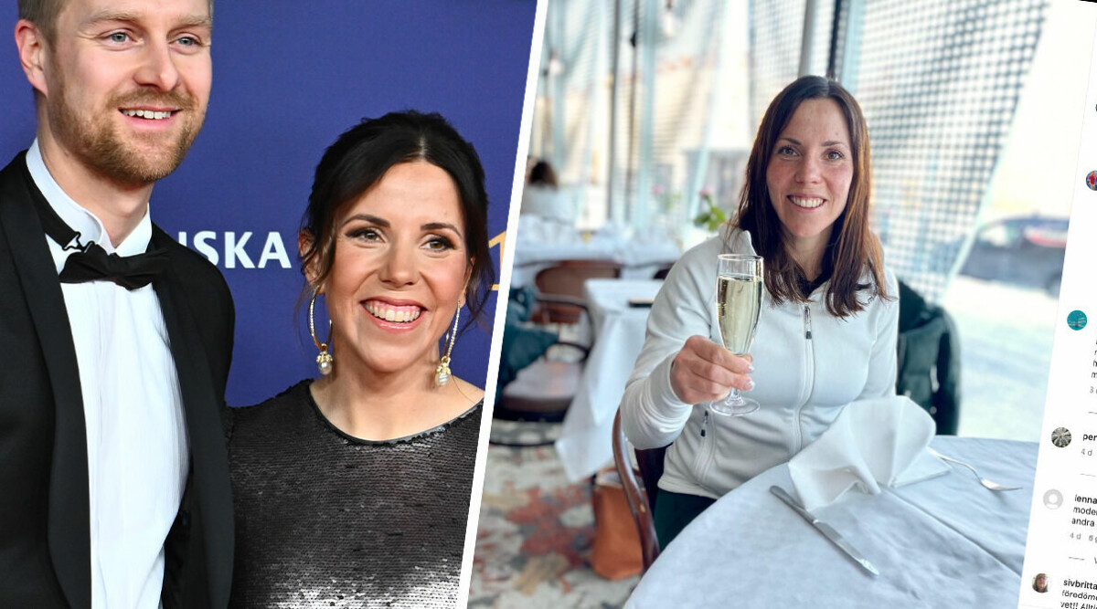 Charlotte Kalla ifrågasatt efter glada bilden: ”För barnets bästa”