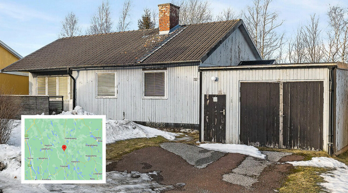 Läge att slå till på Sveriges billigaste villa – se bilderna på huset