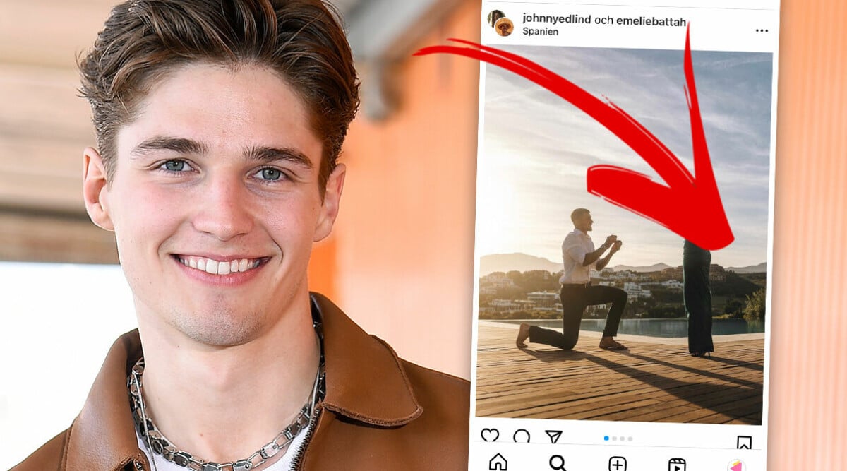 Johnny Edlind har förlovat sig – lyckan på resan med Filip Lamprecht