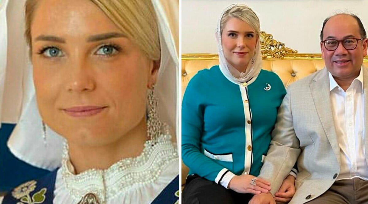 Svenska prinsessan Louise Johansson visar upp gravidmagen