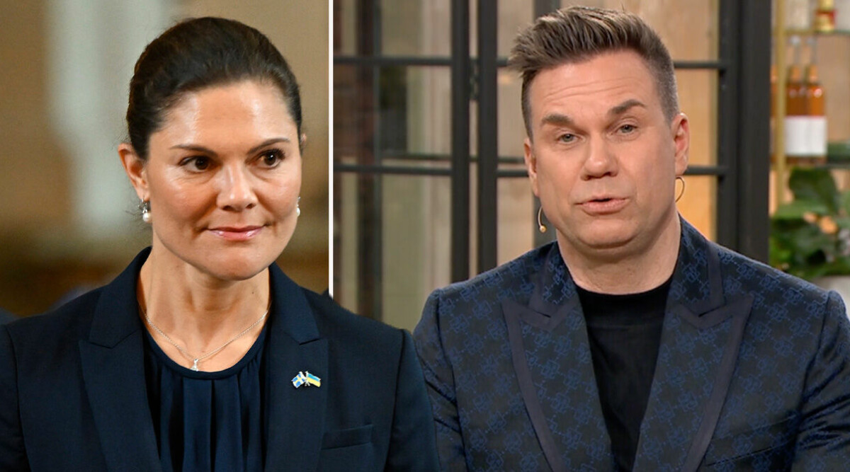 Här dyker kronprinsessan Victoria upp i TV4:s Nyhetsmorgon