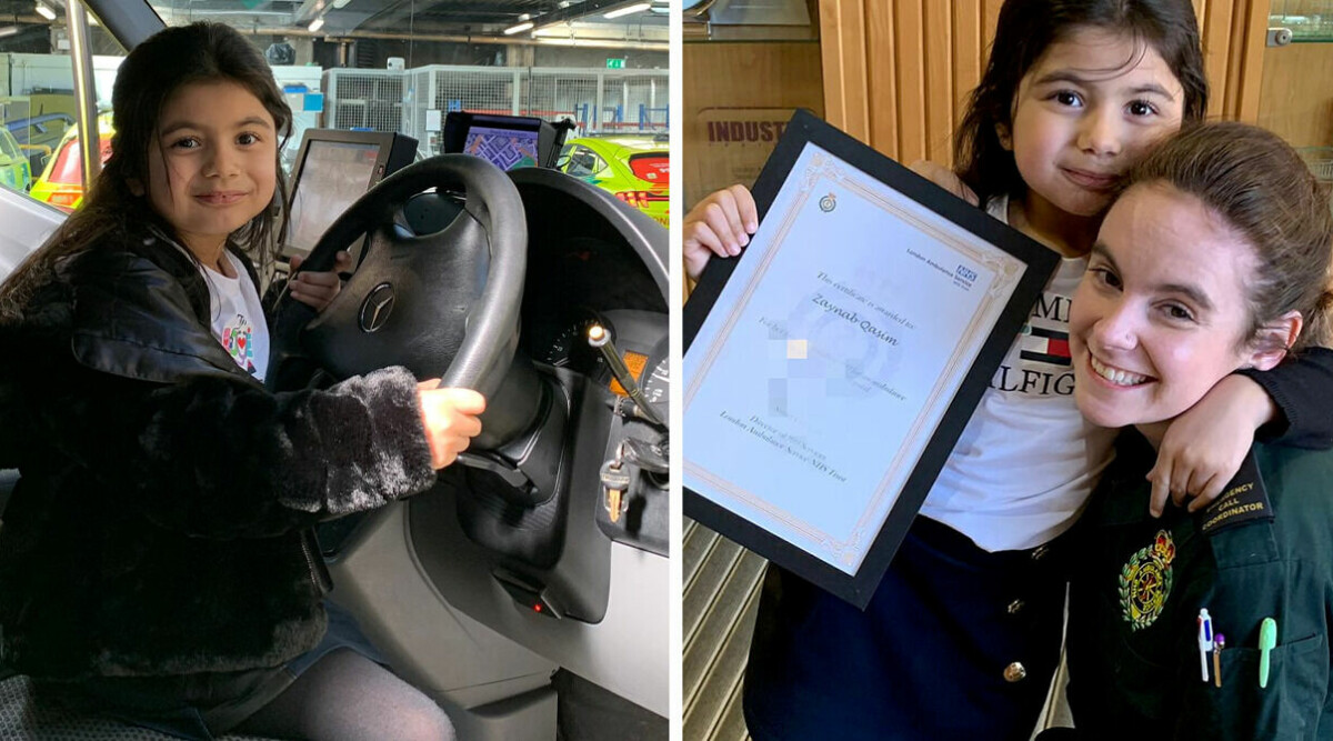 5-åringens mamma kollapsade i bilen – då gjorde dottern det otroliga