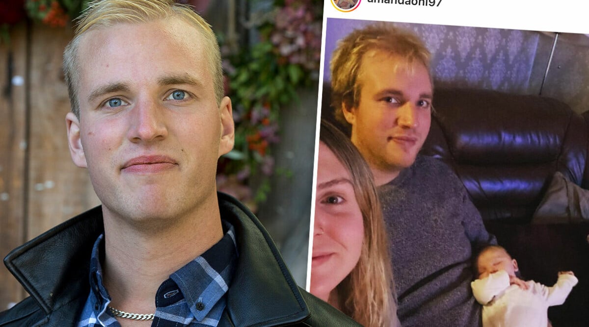 Bonde söker fru-Simon Ohlsson och flickvännen väntar sitt andra barn