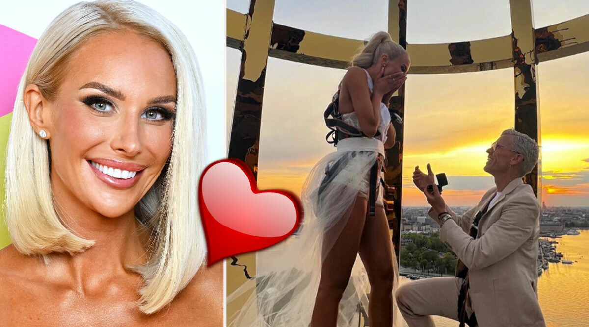 Julia Franzén och Bingo Rimér har förlovat sig – visar upp ringen