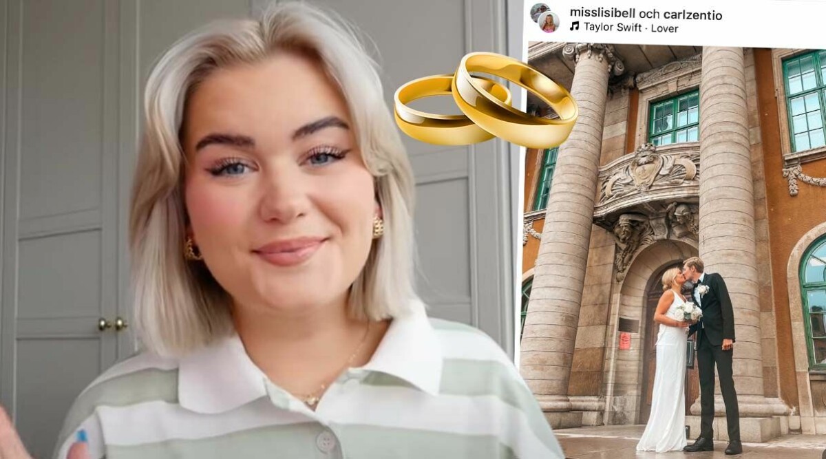 Lisa ”Misslisibell” Jonsson har gift sig – visar upp bröllopslyckan