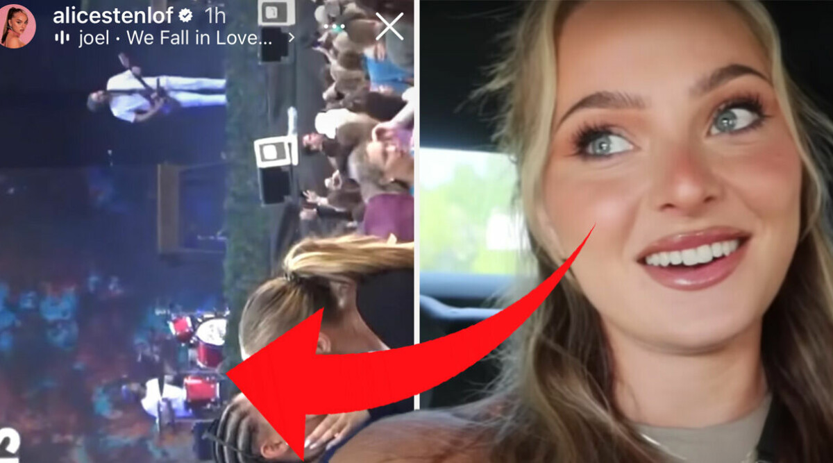 Alice Stenlöf visar upp kärlekslyckan med flickvännen – med en pussbild