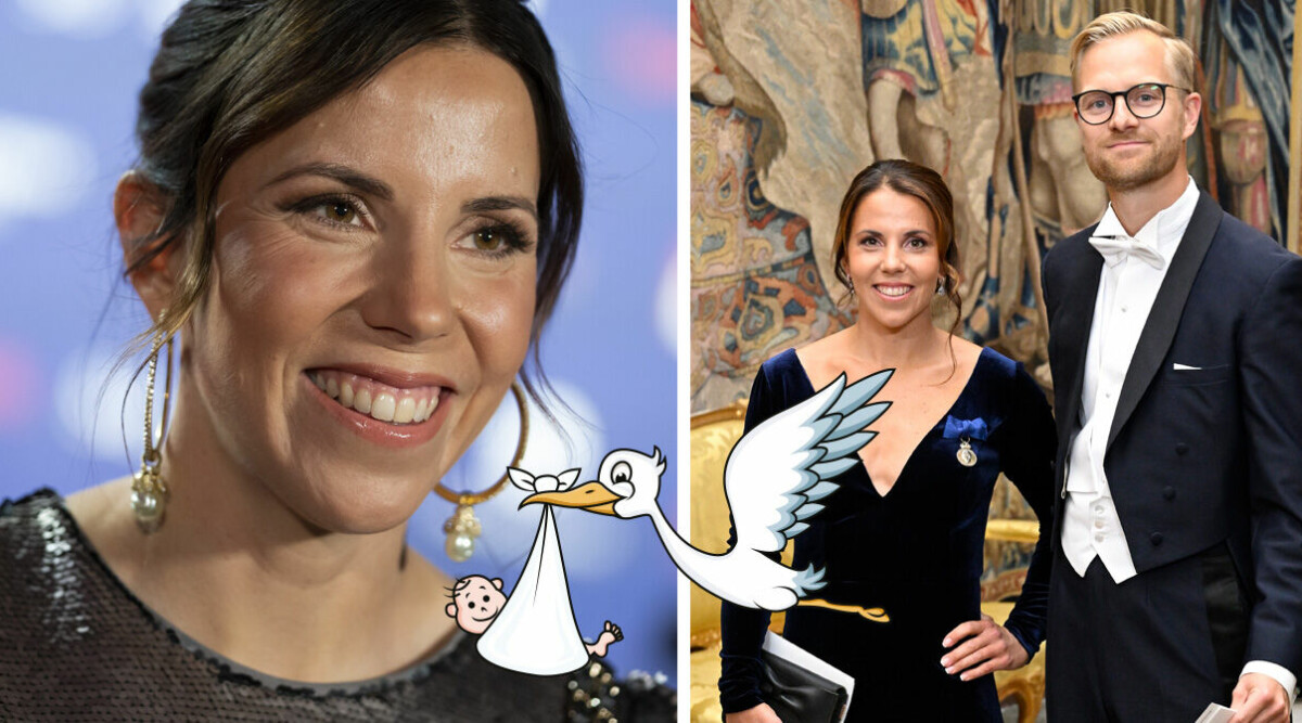 Charlotte Kalla har fått barn med sambon Fredrik Karström