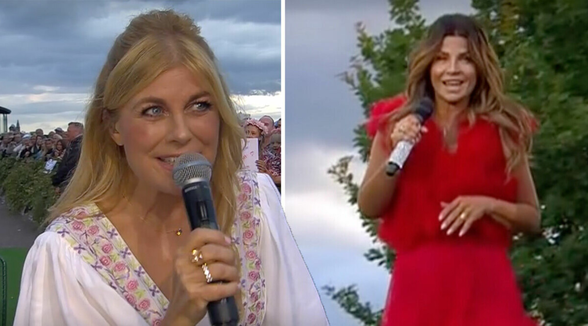 Carola Häggkvists drag i Allsång på Skansen – efter blomattacken i TV