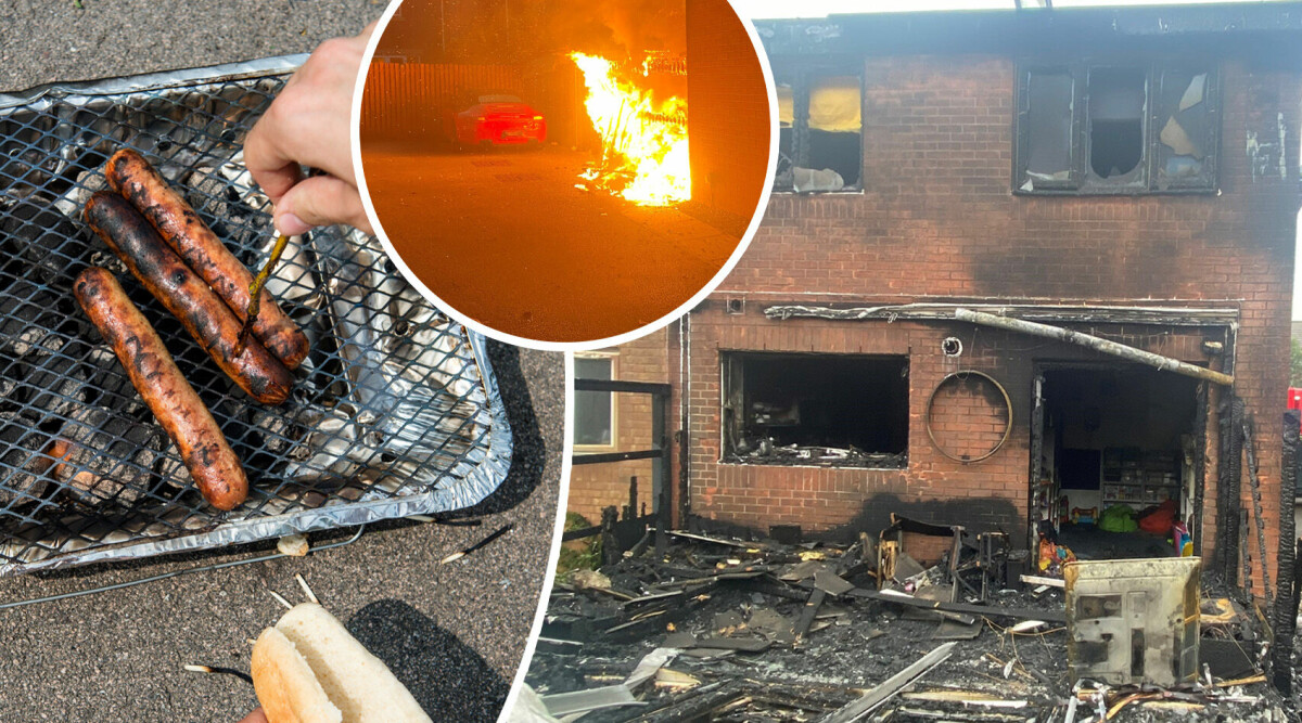 Paul slängde engångsgrillen i soporna – hela huset brann upp