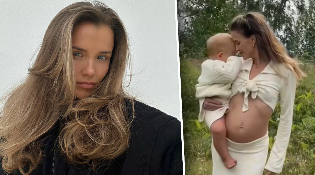 Gravida Molly Rustas bryter tystnaden om pappan till barnet – efter uppbrottet