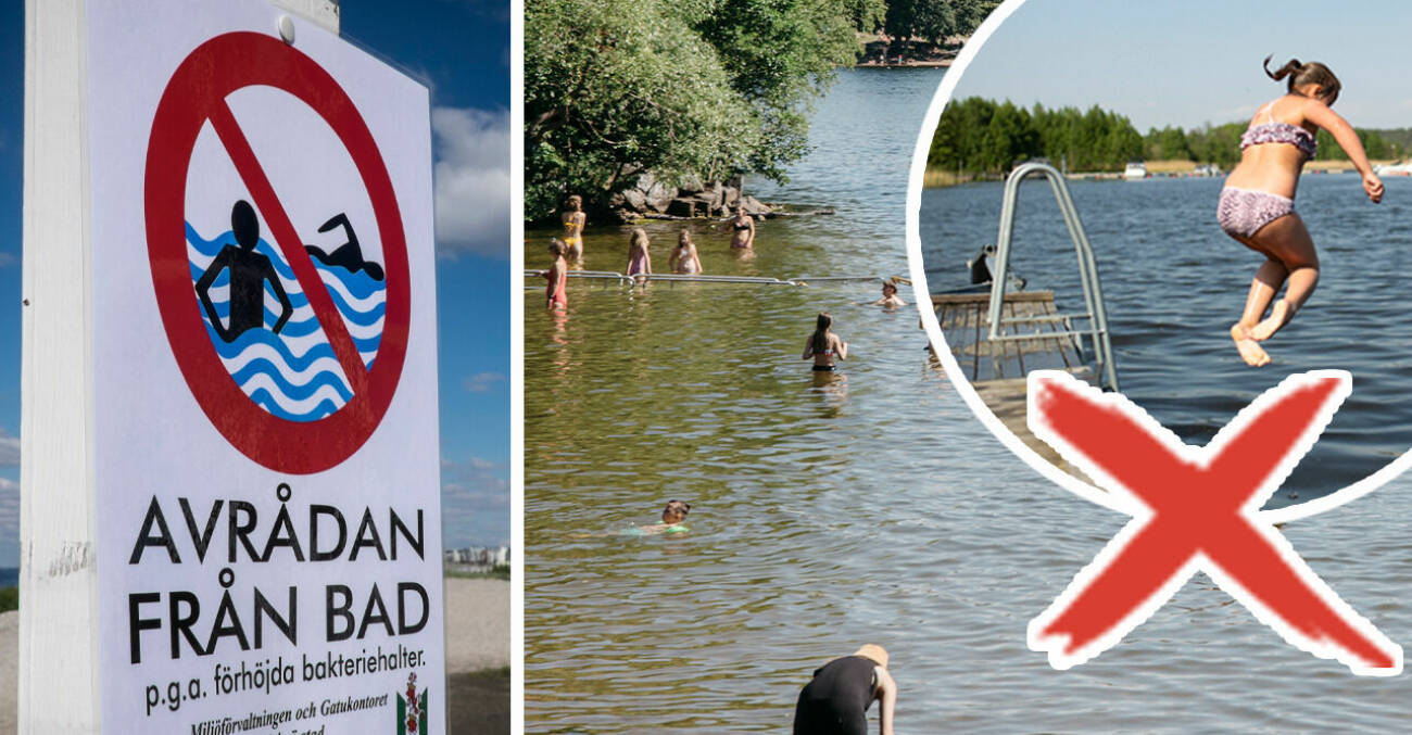 Tolv svenska badplatser du ska undvika i sommar – här är hela listan