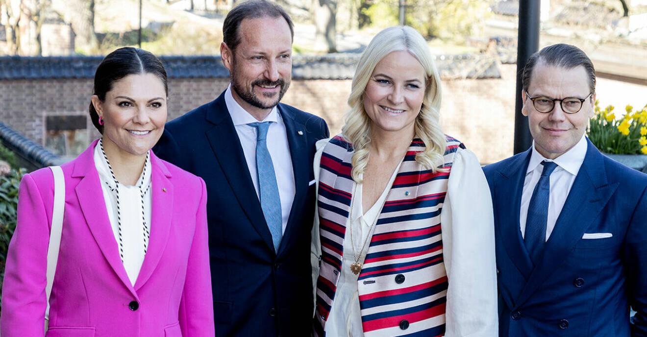 Kronprinsessan Victoria, kronprins Haakon, kronprinsessan Mette-Marit, prins Daniel