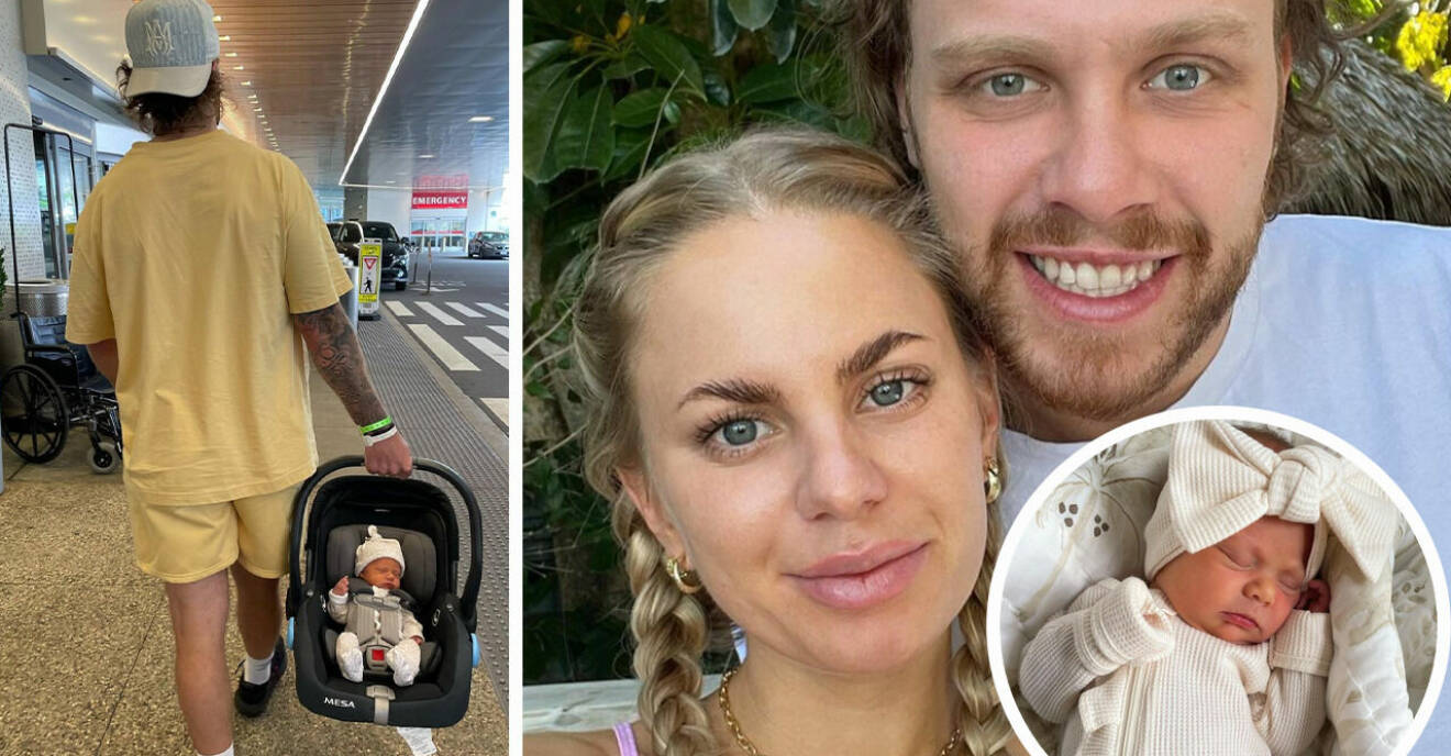Världsstjärnan David Pastrnak har fått barn med svenska Rebecca Rohlsson – efter stora sorgen.