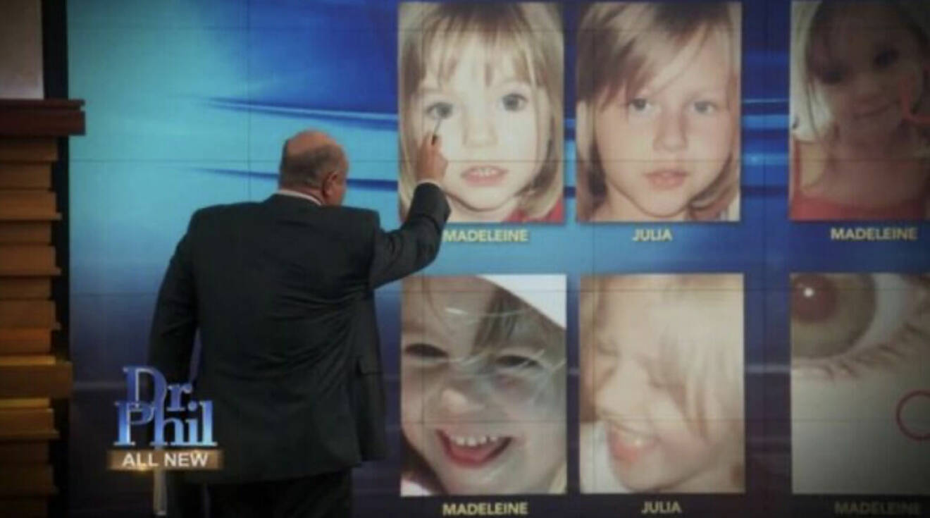 Dr. Phil jämför bilder på Madeleine McCann och Julia Wendell.