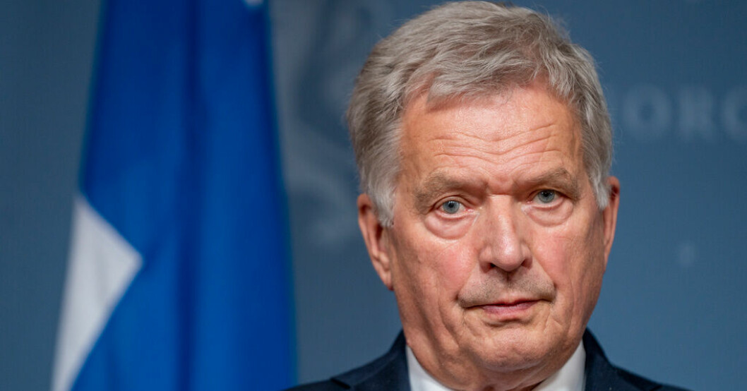 Finlands president Sauli Niinistö är en av dem som flaggat för att Finland kan komma att gå med i Nato utan Sverige. Arkivbild.