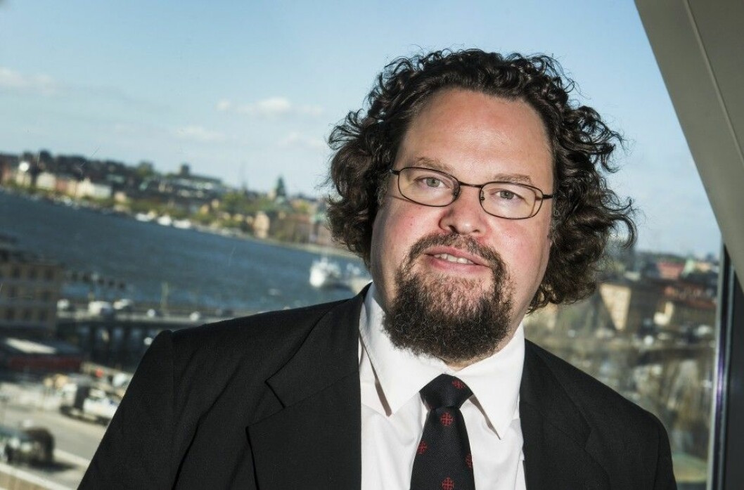 Edward Blom tar det hela som en komplimang. Foto: IBL Edward Blom tar det hela som en komplimang. Foto: IBL