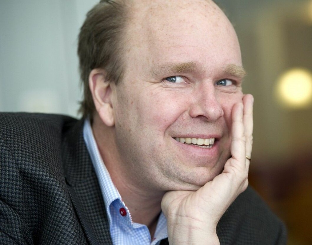 Titta upp, titta ner. Vart är Lasse Kronér? Foto: IBL Lasse Kronér