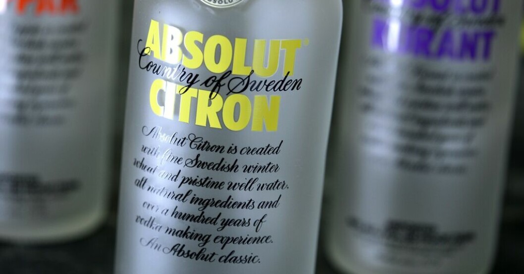 Absolut Vodkas ägare redovisar sin försäljning. Arkivbild. Bättre än väntat för sprittillverkaren
