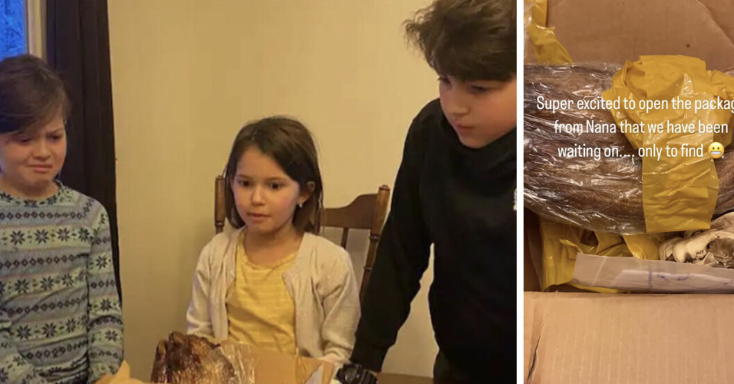 Familjen Eastleys tre barn och det konstiga paketet från deras mormor
