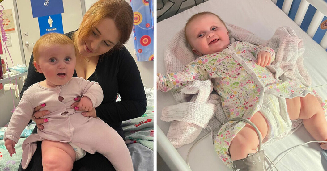Adas mamma Ella rasar mot läkarna som missade att dottern hade en stor cysta i skallen.