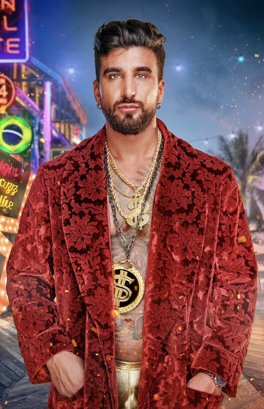 Adinatoor medverkade I Celebrity Ex on the beach 2020. FOTO: Dplay Adinatoor