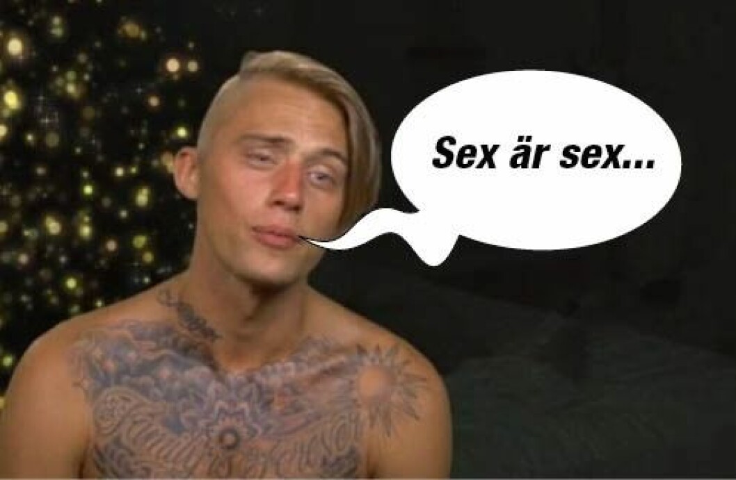 För Adrian Montin är det ingen stor grej att ligga. Foto: TV3 Adrian
