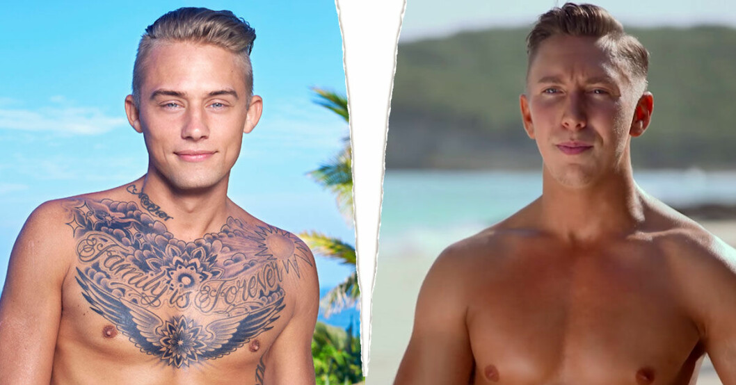 Adrian hotade Jerry på Instagram. Nu svarar “Ex on the Beach”-profilen. Foto: Viasat/Kanal11 adrian-montin-jerry-rekonski-jasse-gustafsson1