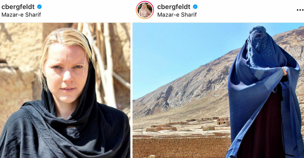 För åtta år sedan var Carina Bergfeldt ute på en reportageresa i Afghanistan då hon arbetade på Aftonbladet. Carina Bergfeldt befann sig på en reportageresa i Afghanistan för åtta år sedan när hon arbetade på Aftonbladet.