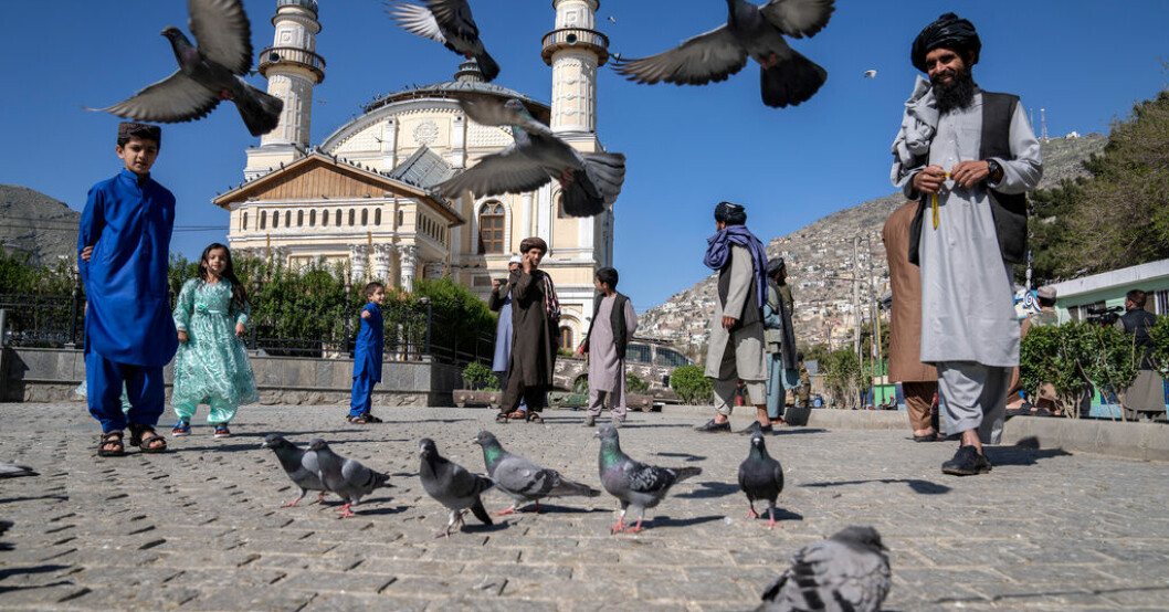 Afghanistans huvudstad Kabul, under firandet av högtiden id al-fitr som avslutar fastemånaden ramadan, i fredags förra veckan. Arkivbild. FN:s säkerhetsråd fördömer kvinnoförbud