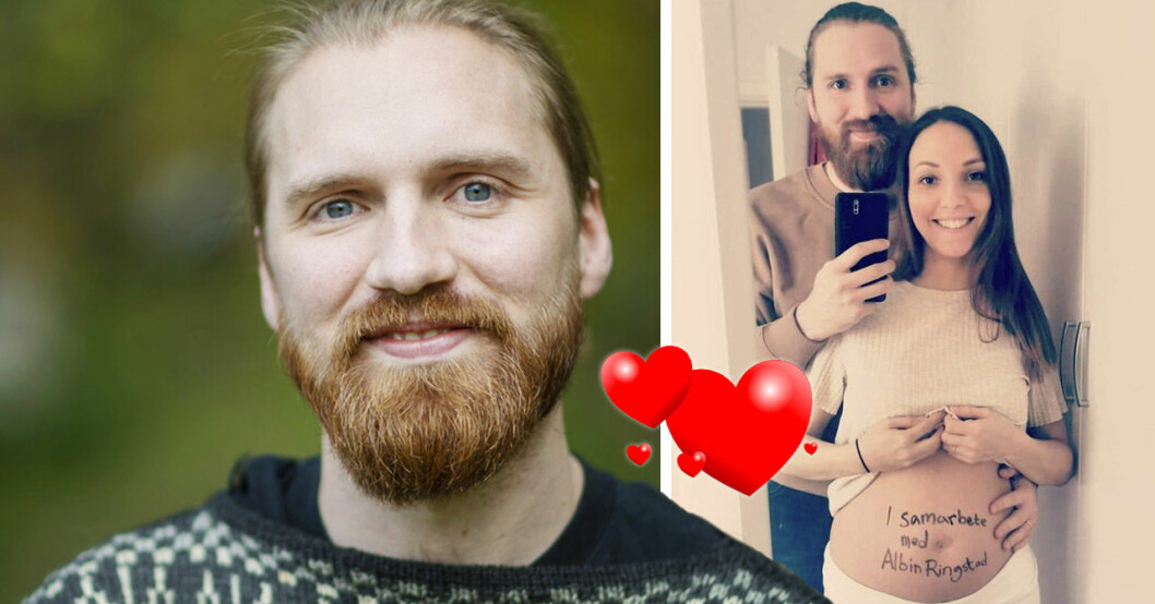 Albin Ringstad och Lena Bleckberg väntar barn.