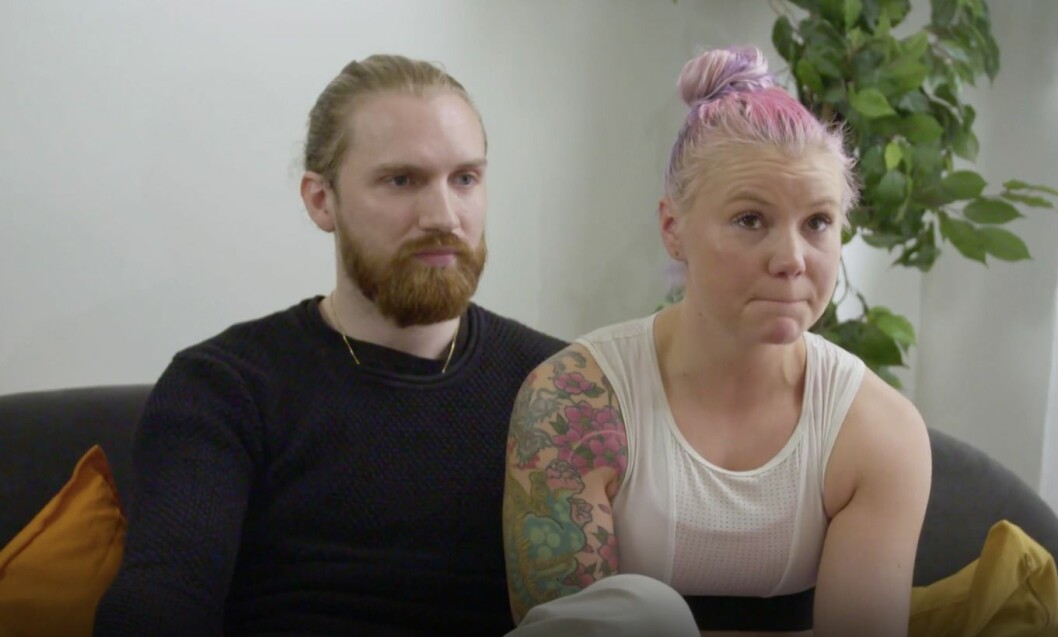 FOTO: SVT Gift vid första ögonkastet Elina och Albin slutval