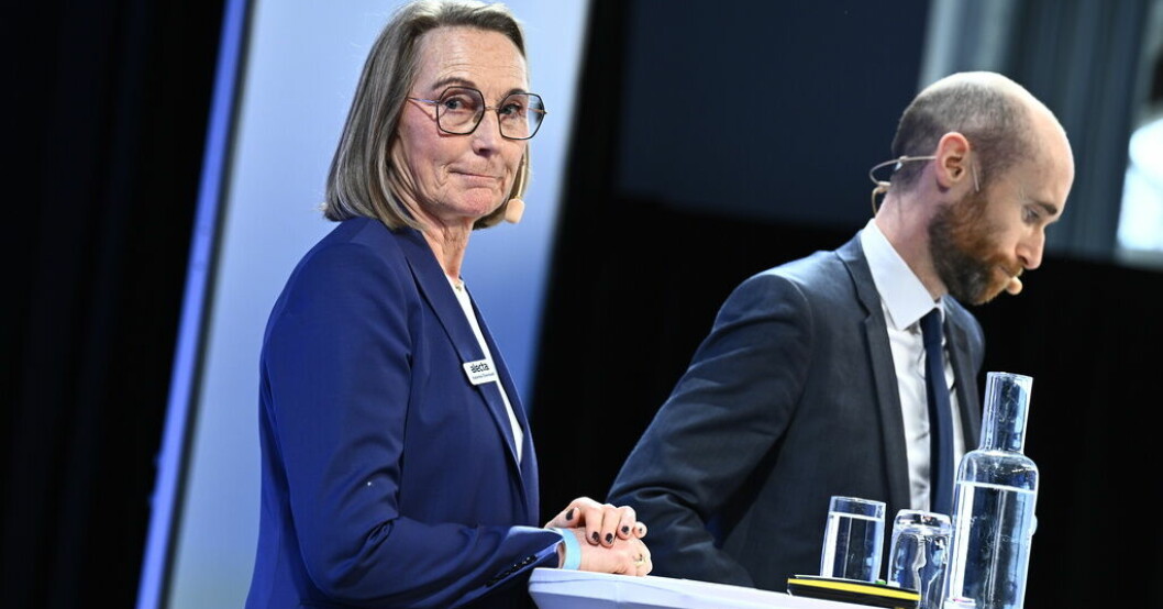 Alectas tillförordnade vd Katarina Thorslund fortsätter leda Alecta inför det att Peder Hasslev tillträder som ny vd i september. Arkivbild Alecta utser ny vd