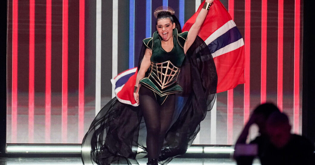 Alessandra Mele representerade Norge under Eurovision Song Contest i Liverpool. Arkivbild. Norska Melodifestivalen bjuder in släppta låtar