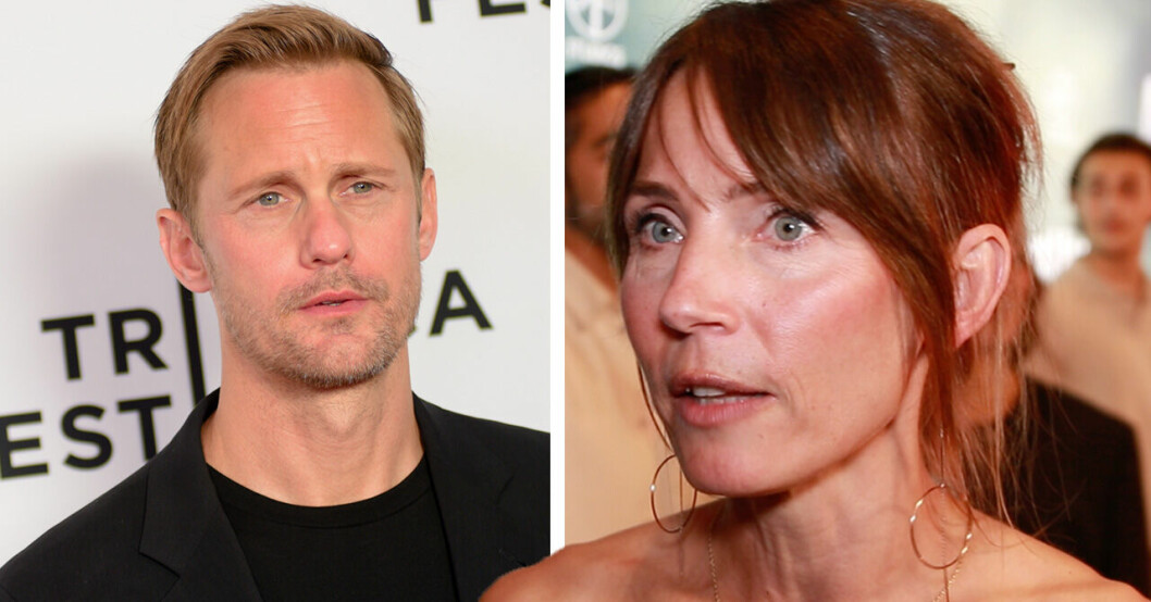 Därför saknas Alexander Skarsgård under Tuva Novotnys stora kväll
